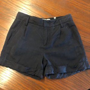 Vince. Navy Cuffed Shorts